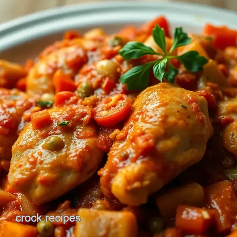 Low-Carb Crock Pot Chicken Cacciatore