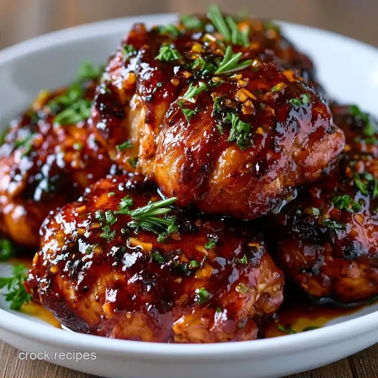 Low Carb Summer Slow Cooker Chicken with Balsamic Vinegar
