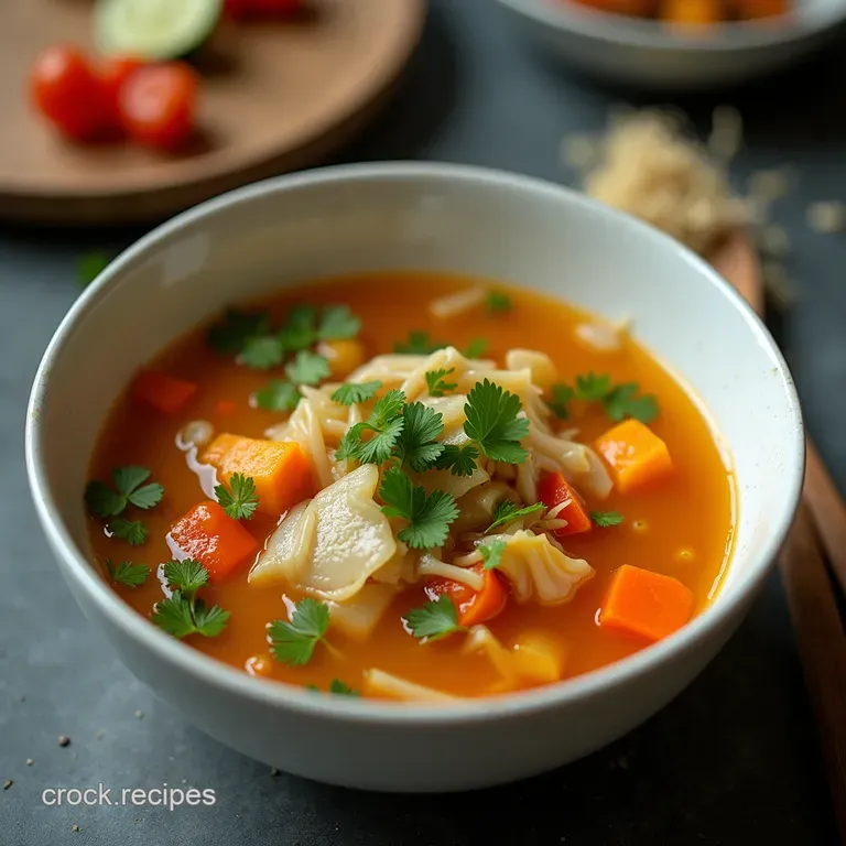 The Wok Masters Luminous Vegetable Ginger Broth Soup Clear Comforting and Quick