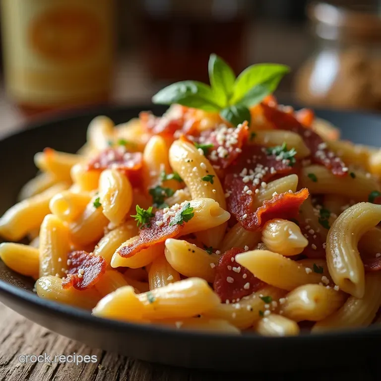 The Ultimate Bacon Maple Crunch Pasta Salad Smoky Creamy and Unapologetically Delicious presentation