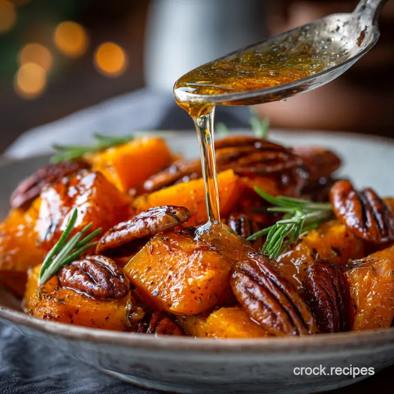 Autumn Gold MapleGlazed Butternut Squash with Brown Butter Pecans