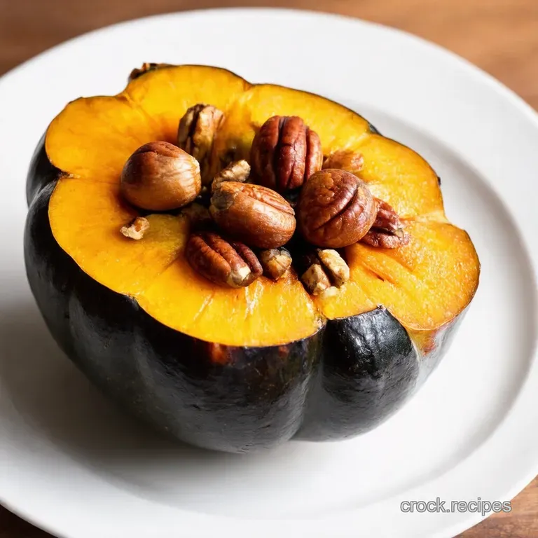 MapleGlazed Acorn Squash with Toasted Pecan Crumble
