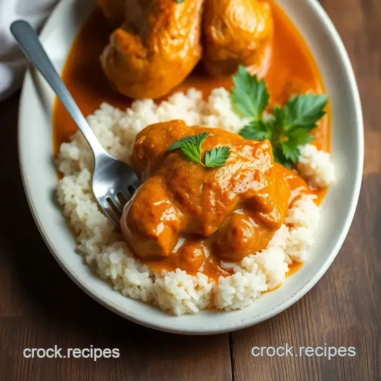 Roast Chicken Massaman Curry Delight presentation