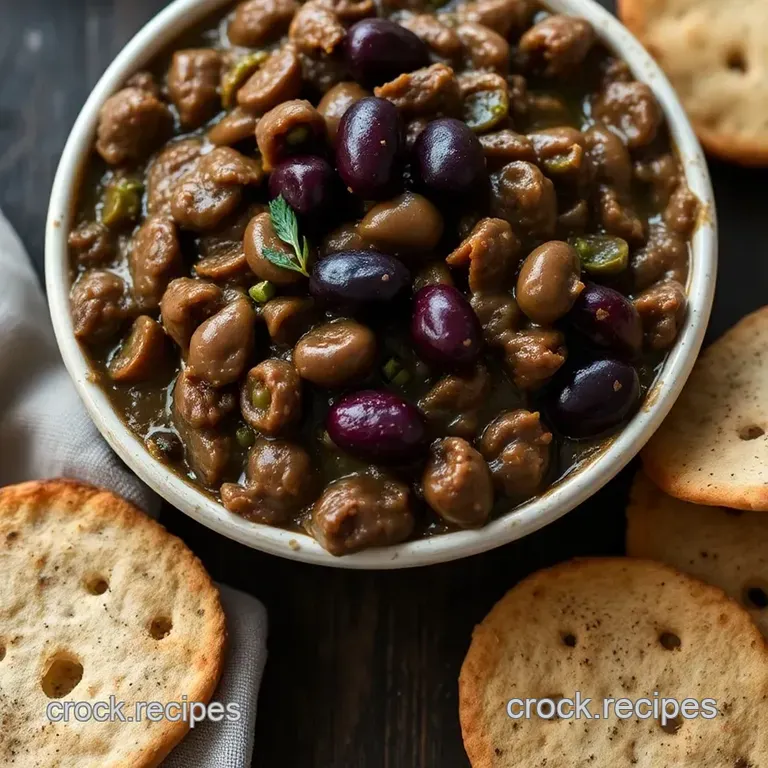 Mediterranean Kalamata Olive Tapenade presentation