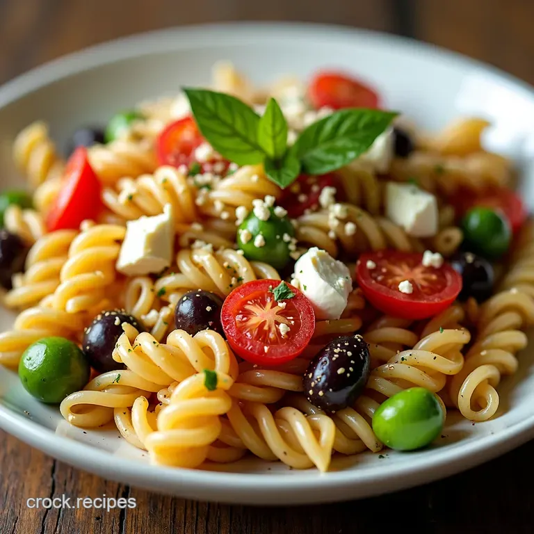 Mediterranean Sunshine A Healthy Greek Pasta Salad