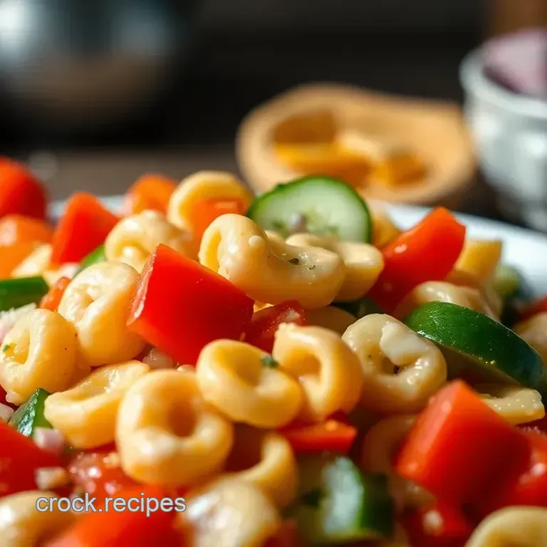 Mediterranean Tortellini Pasta Salad Delight