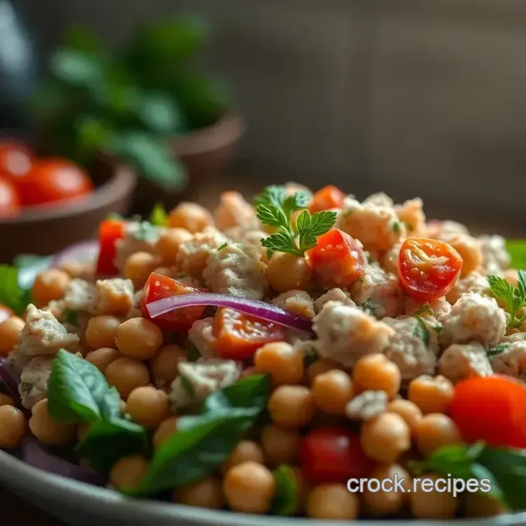 Mediterranean Tuna and Chickpea Salad – Light Fresh & Protein-Packed