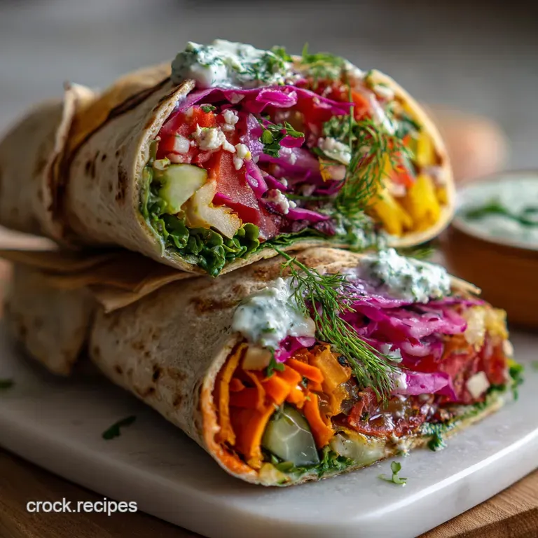Mediterranean Veggie Wraps
