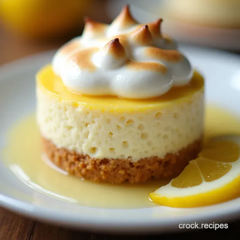 Mini Lemon Meringue Cheesecakes A BiteSized Burst of Sunshine