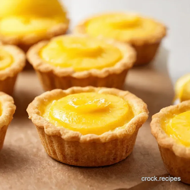 Mini Lemon Ricotta Cheesecake Tarts a Zesty Bite of Bliss presentation