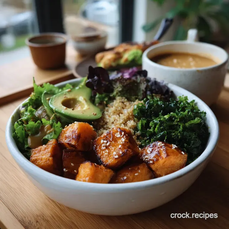 Miso Glazed Sweet Potato Buddha Bowl