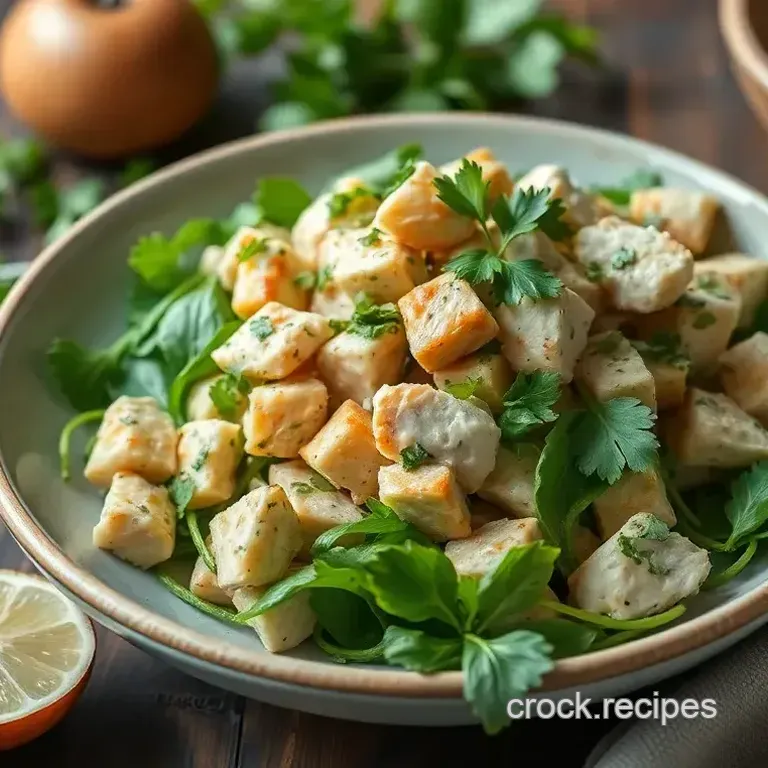 Vibrant Herb and Green Chicken Salad