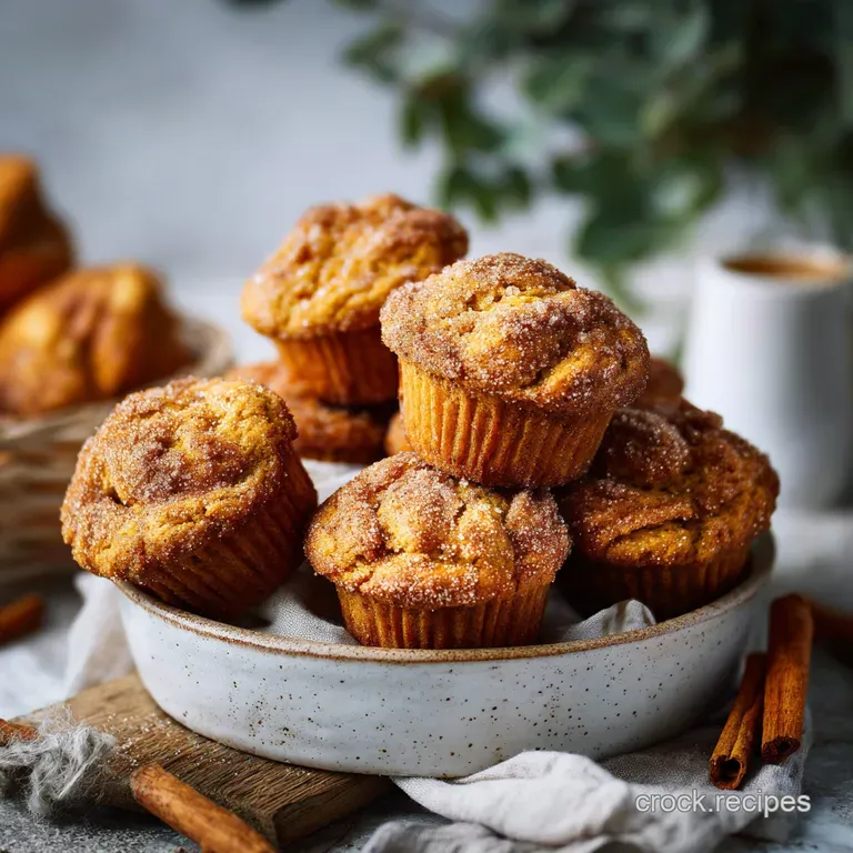 Cinnamon Sugar Pumpkin Muffins Moist Fluffy