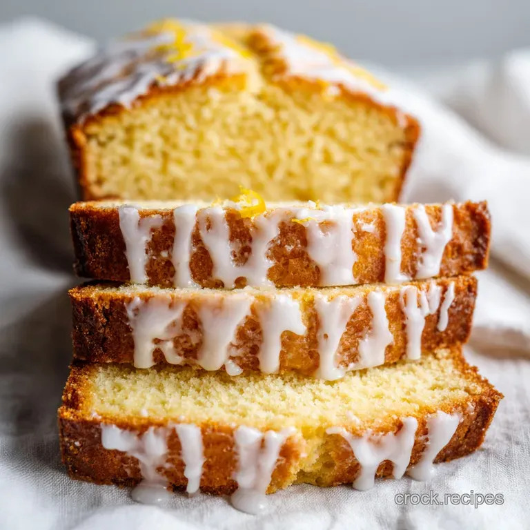 Golden-yellow cake slice on a white plate, topped with a thick white swirl and a sprig of vibrant green mint.
