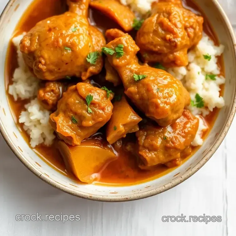 Stew Chicken Quick Flavorful Recipe presentation