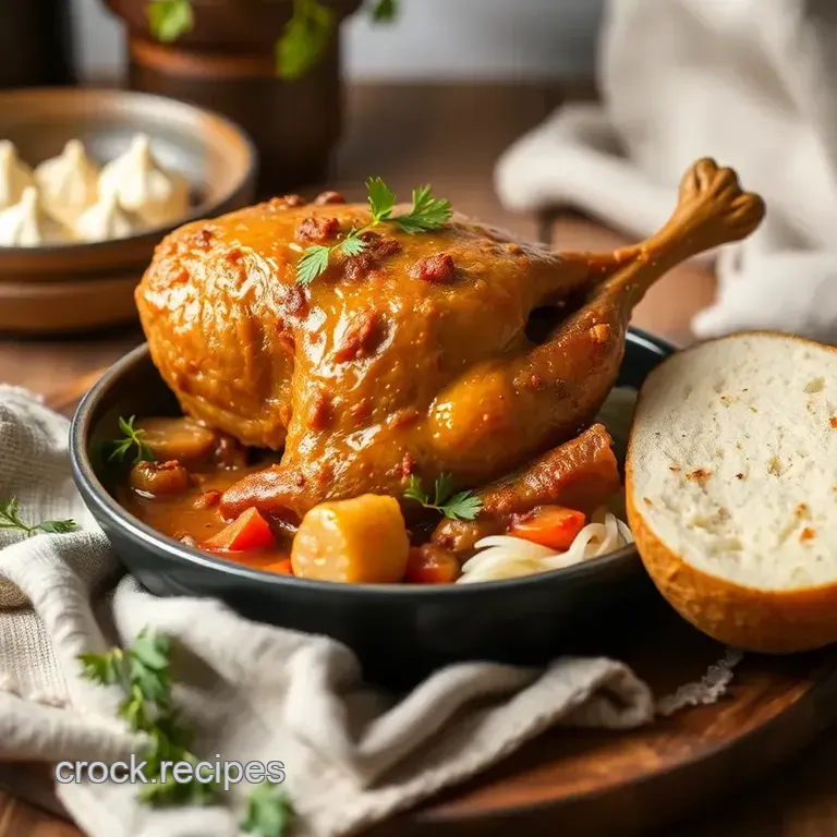 Slow Cooked Guinea Fowl Tagine Sensation presentation
