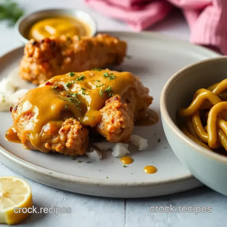 Savory Mustard Chicken in 35 Minutes presentation
