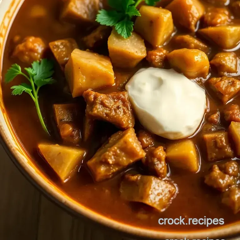 New Mexico-Style Pork Green Chili presentation