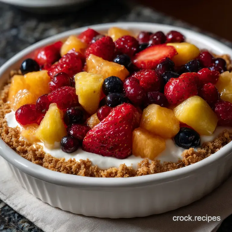 No Bake Cheesecake Fruit Salad Recipe: Easy Summer Dessert