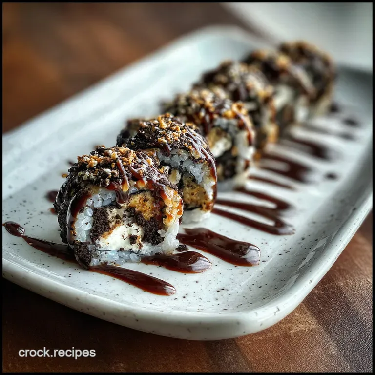 No-Bake Oreo Sushi Rolls