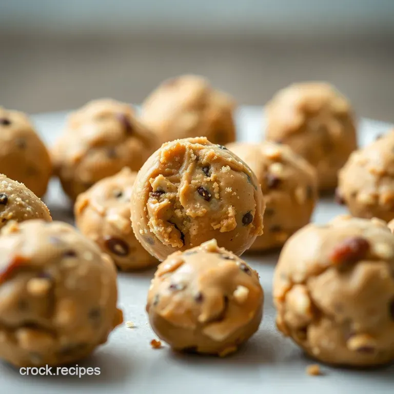 No-Bake Peanut Butter Chocolate Chip Energy Bites presentation
