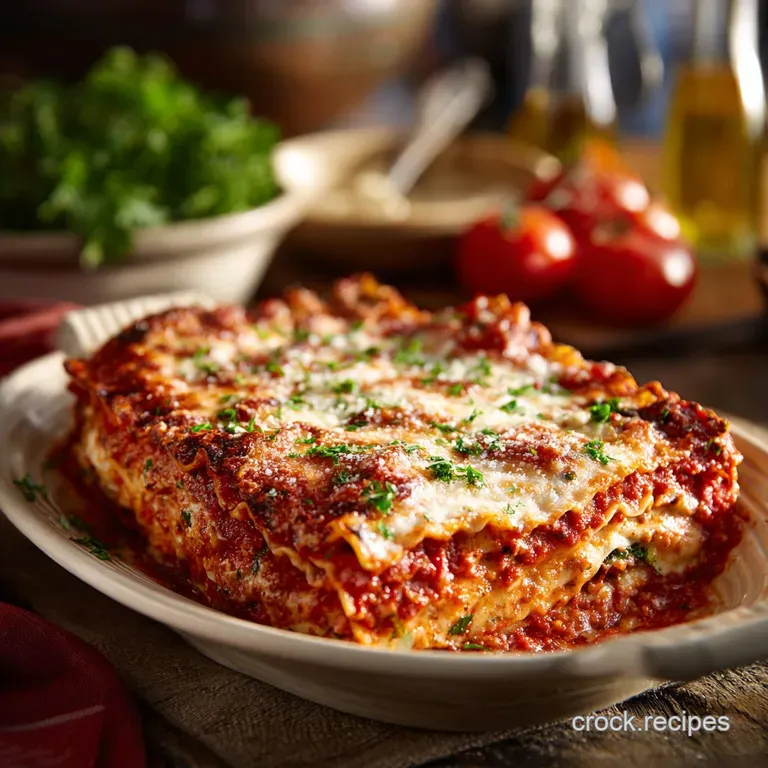 Noboil Lasagna: the Effortless Tuscan Bake Recipe presentation
