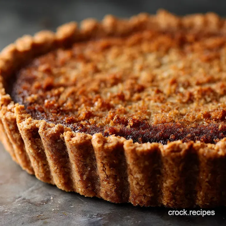 Oatmeal Cookie Pie Crust: Chewy Brown Sugar No-Fuss Foundation presentation