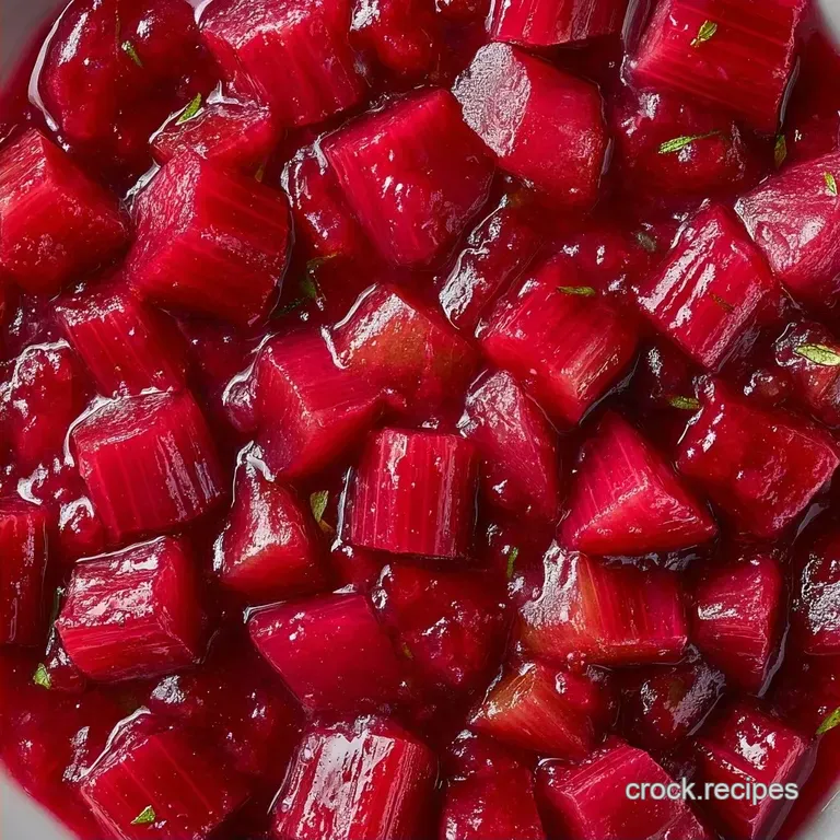 Old Fashioned Sweet Tart Rhubarb Sauce