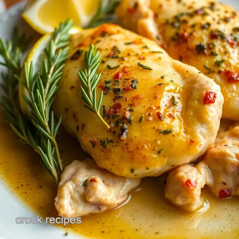 Olive Eggers Chicken: A Flavorful Fusion of Herbs and Citrus presentation