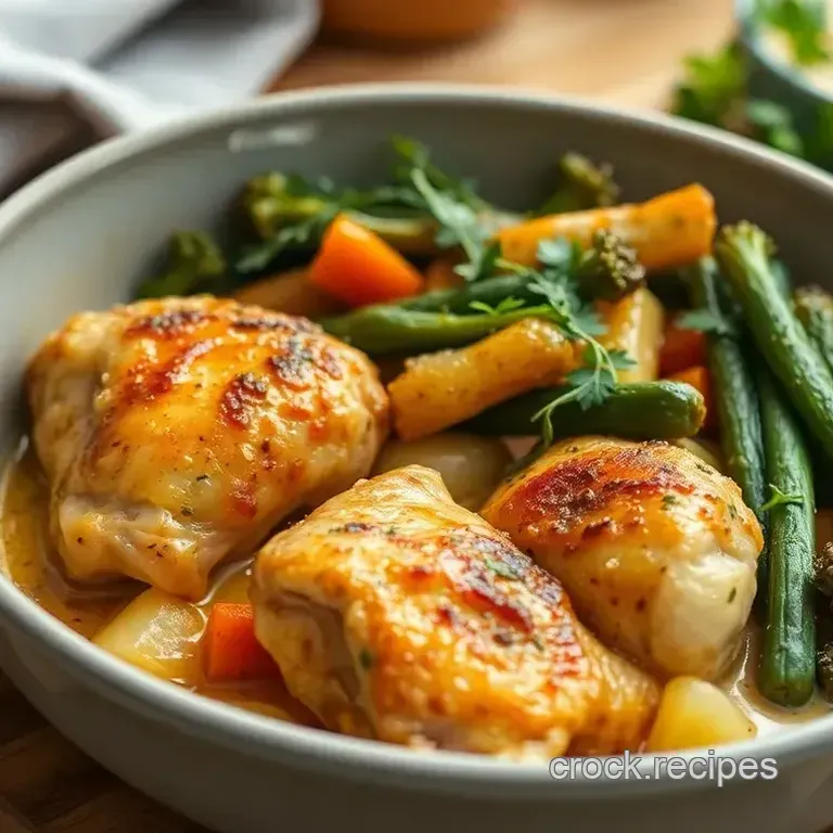 Savory Baked Chicken Thighs with Veggies