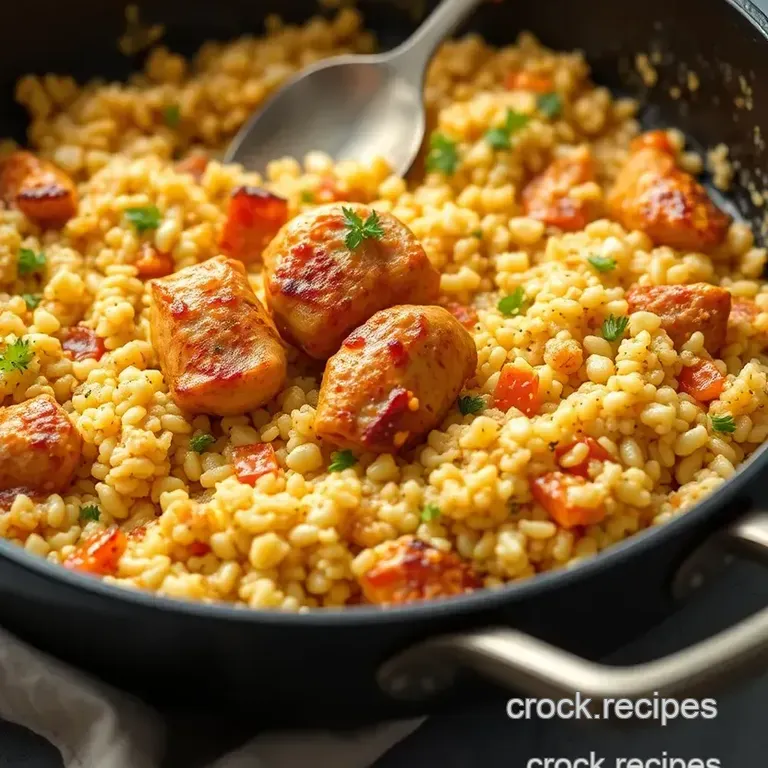 One-Pan Chicken Couscous Delight presentation