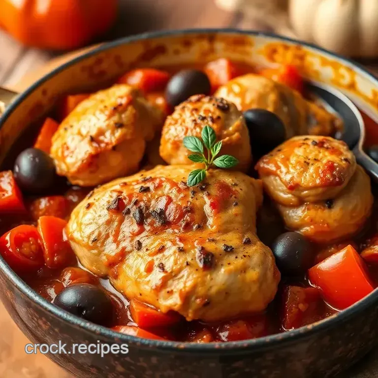 One-Pot Chicken with Fresh Tomatoes & Olives