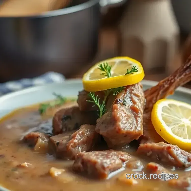 One-Pot Lamb with Zesty Lemon & Dill