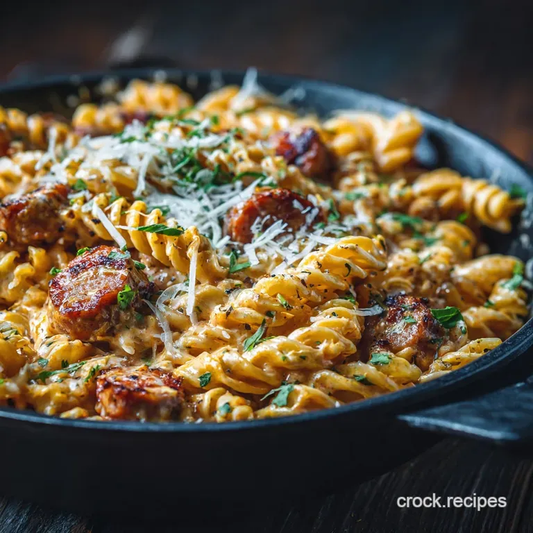 One Pot Sausage Pasta: the Ultimate Creamy Midweek Lifesaver presentation