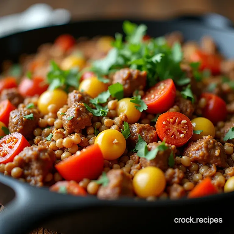 OnePan Wonder Healthy Ground Beef Veggie Skillet