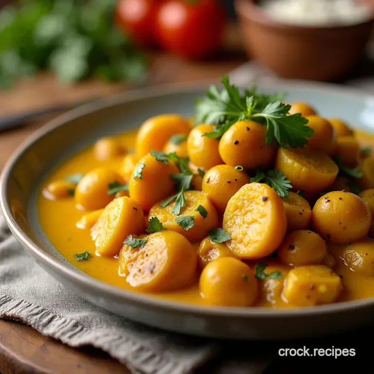 Onepot Wonder Simple Chickpea Potato Curry presentation