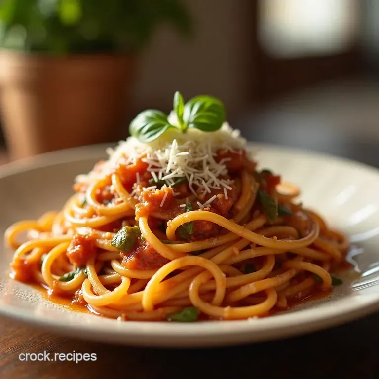 Onepot Wonder Spaghetti Nofuss Family Favourite presentation