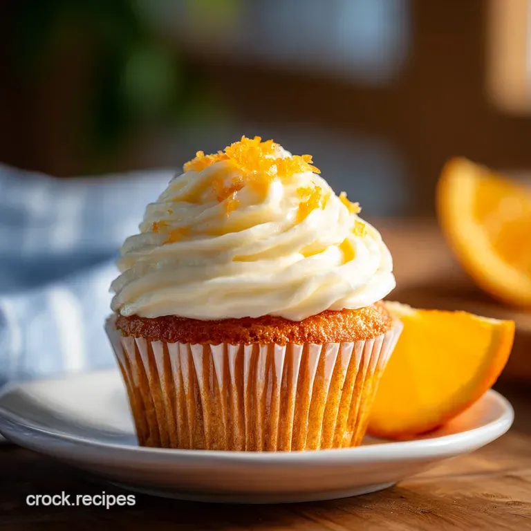 Orange Cupcake: Velvety and Zesty