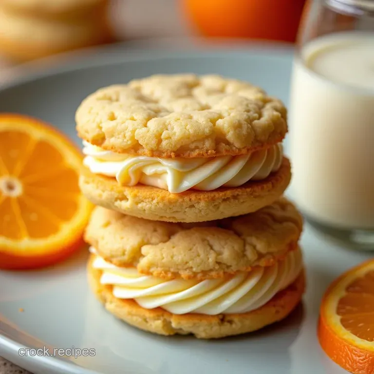 Sunshine in a Sandwich The Ultimate Creamsicle Orange Sandwich Cookies