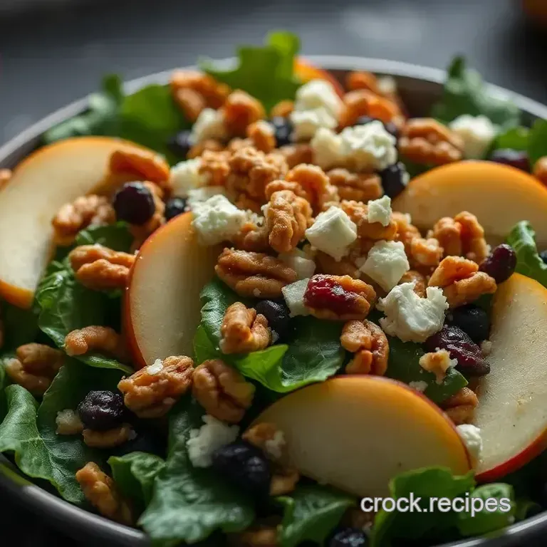 Orchard Crisp: Apple & Walnut Salad with Honey-Lemon Vinaigrette