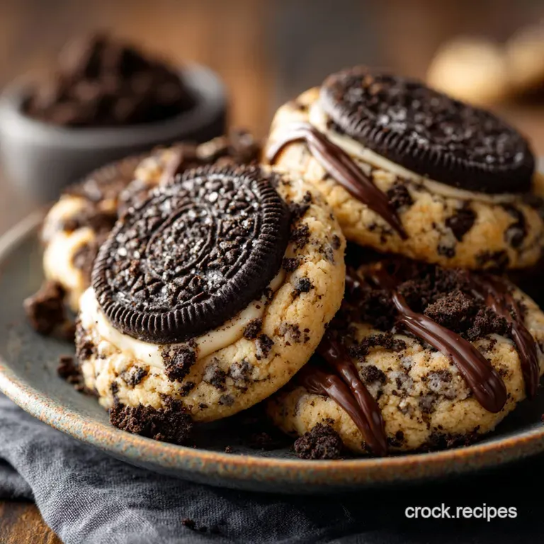 Oreo Cheesecake Cookies: the Secret to Ultimate Creamy Indulgence presentation