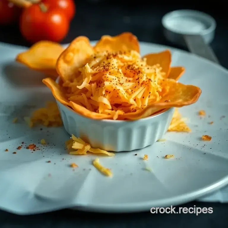 Oven-Baked High-Temp Cheese Crisps presentation