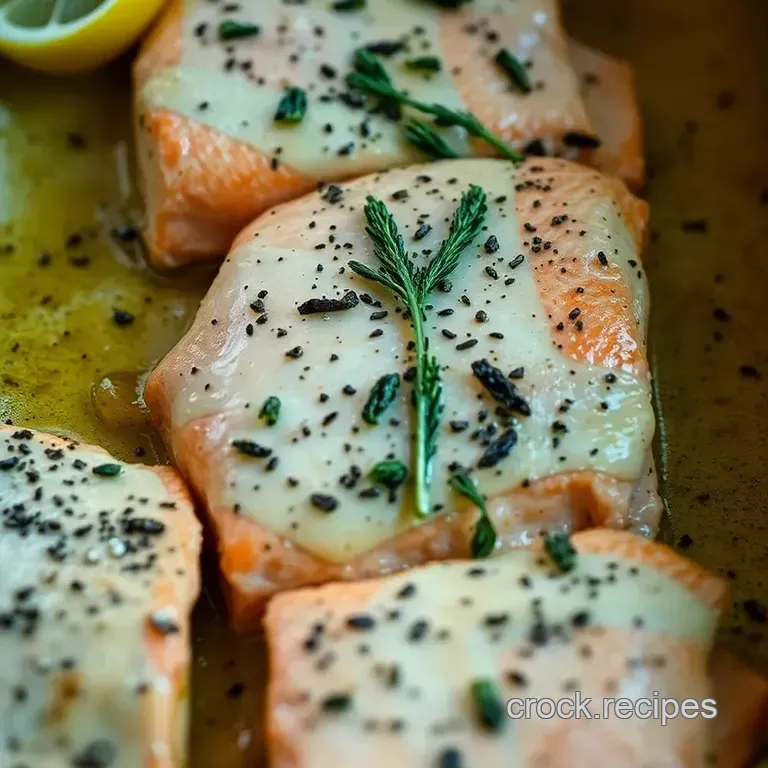 Oven-Baked Salmon with Lemon Herb Butter presentation