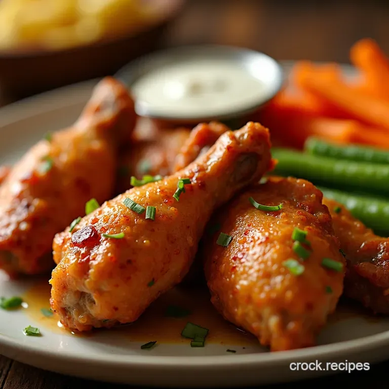 Ovenbaked Chicken Wings Crispy Perfection presentation