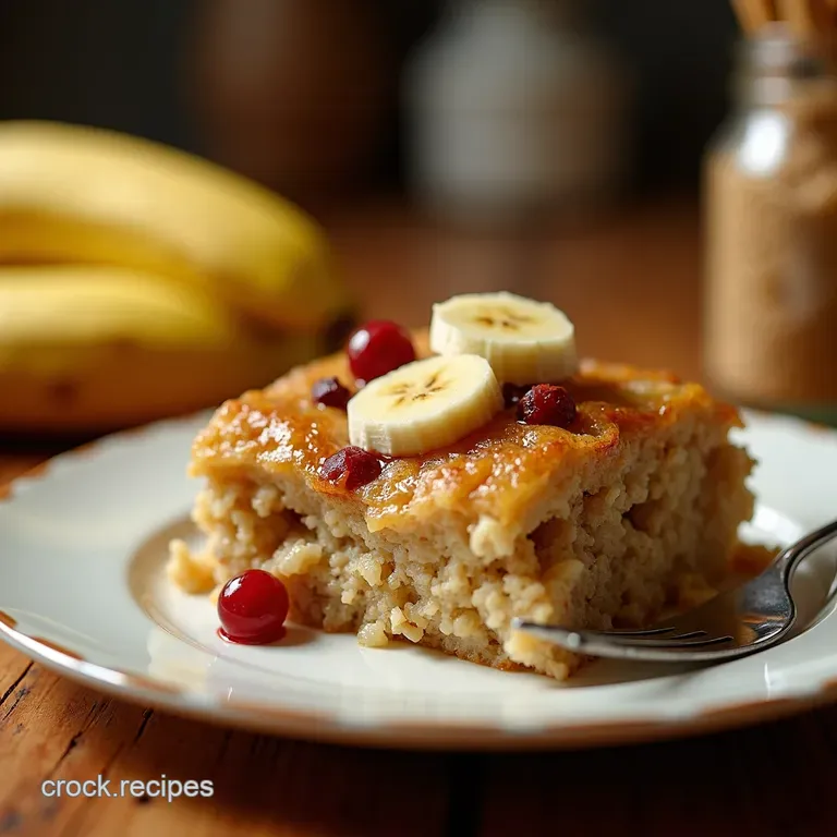 Paleo Banana Oatmeal Bake presentation