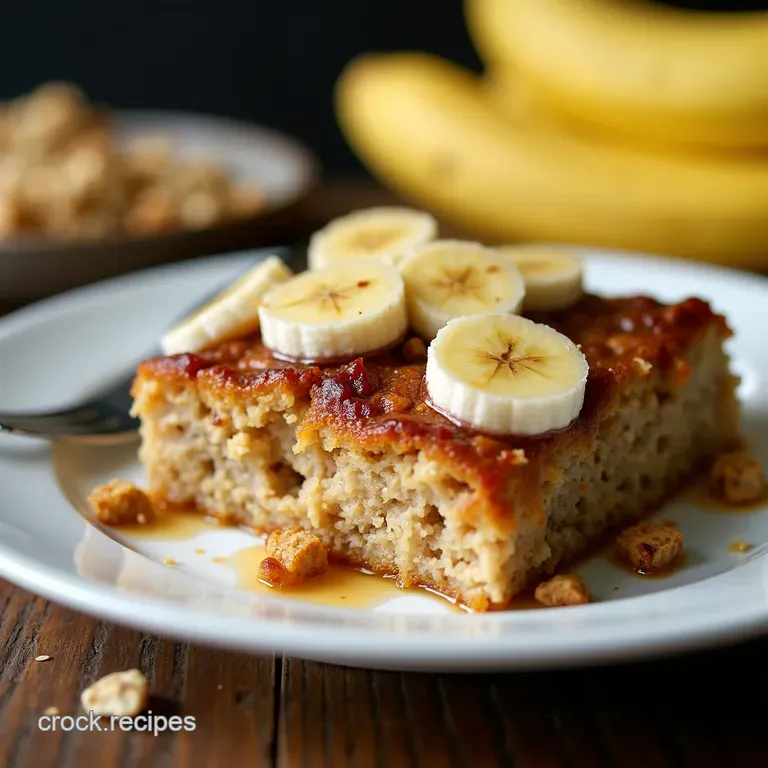 Paleo Banana Oatmeal Bake