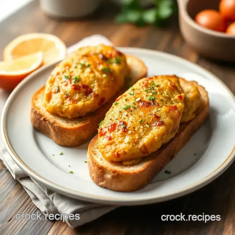 Savory Pan-Fried Chicken Livers on Toast presentation