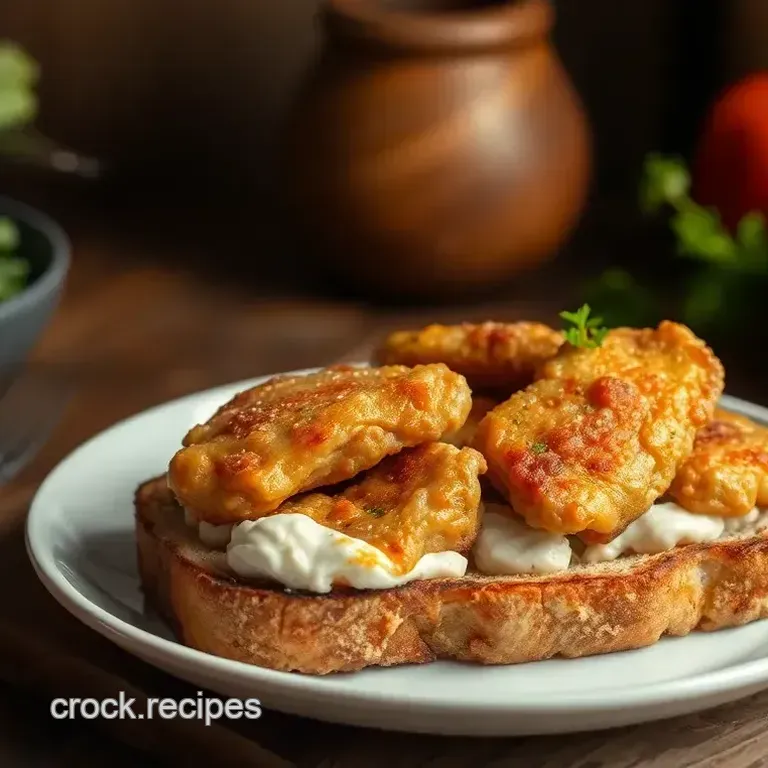 Savory Pan-Fried Chicken Livers on Toast