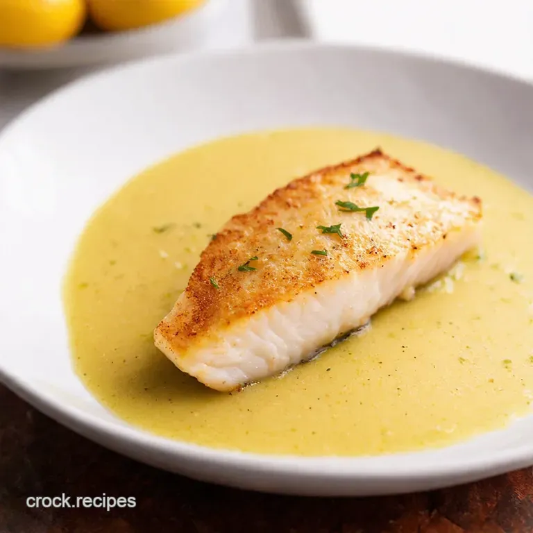 PanFried Cod with LemonHerb Butter Sauce presentation