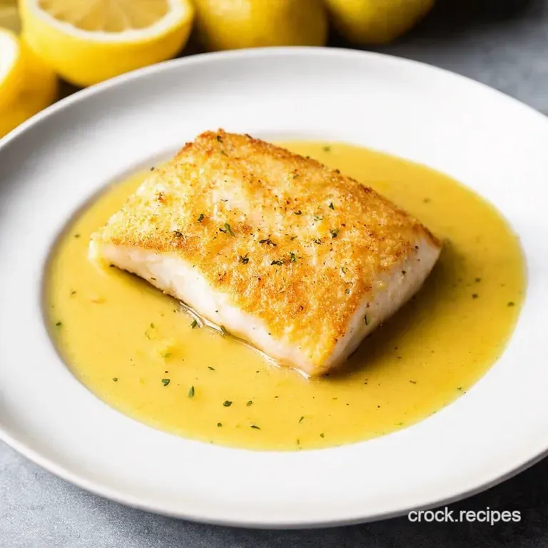 Easy Pan Fried Cod Recipe with Lemon Butter Sauce